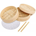 100% Natural Bamboo Dumpling Steamer Basket Food Steamers